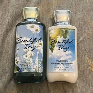 Bath & Body Works Beautiful Day Shower Gel and Body Lotion Set